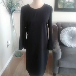 Sexy Black Dress w/ Bell Sleeves (New)